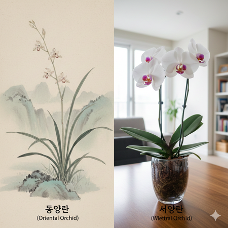 동양란과 서양란 차이