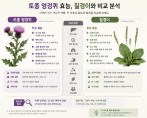 토종 엉겅퀴 효능, 질경이와 비교 분석