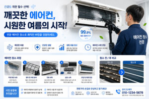셀프 에어컨 청소 완벽 가이드: 여름철 곰팡이, 악취 완벽 제거