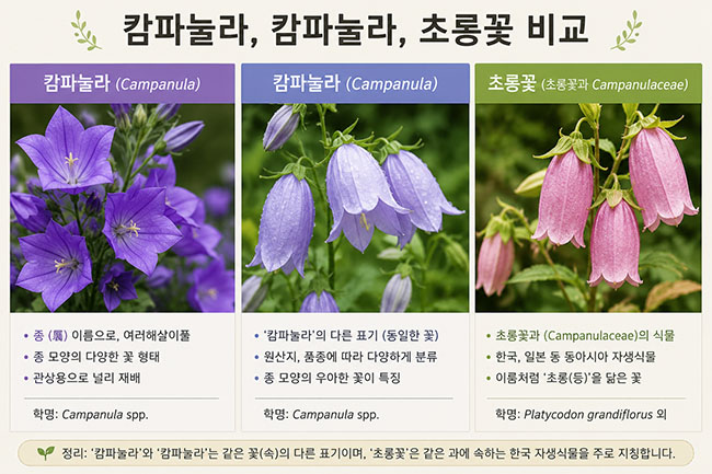 캄파뉼라, 캄파눌라, 초롱꽃