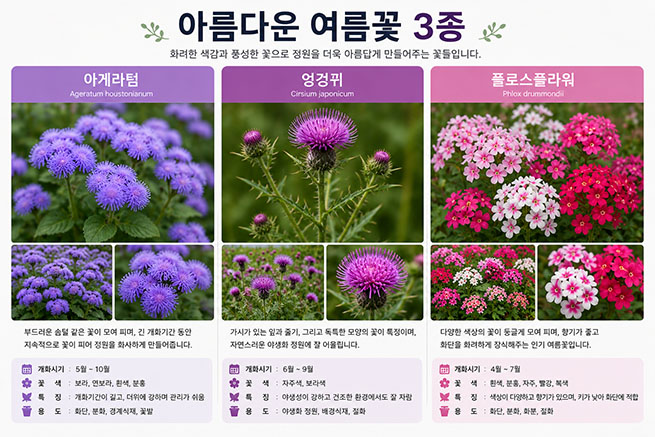 아게라텀 엉겅퀴 플로스플라워