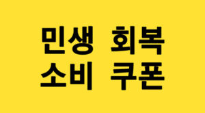 민생회복 소비쿠폰