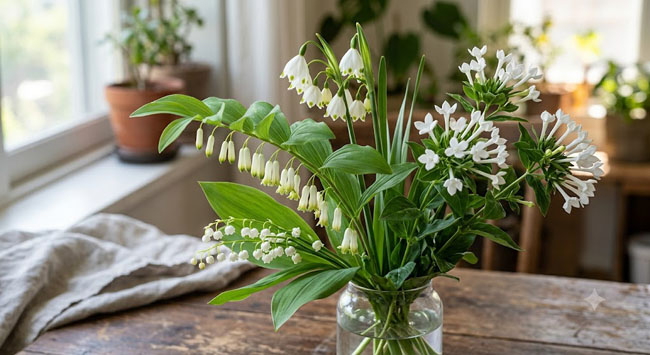 은방울꽃 둥굴레꽃 은방울수선화 부바르디아