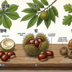 마로니에 열매 밤 도토리